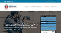 Desktop Screenshot of compassinvestigations.net