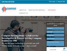 Tablet Screenshot of compassinvestigations.net